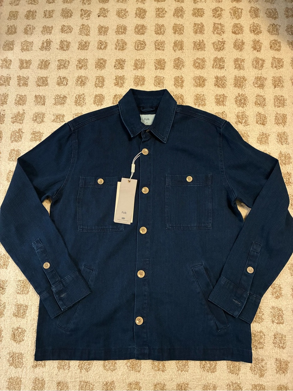NWT Folk Herringbone Twill Shirt Jacket